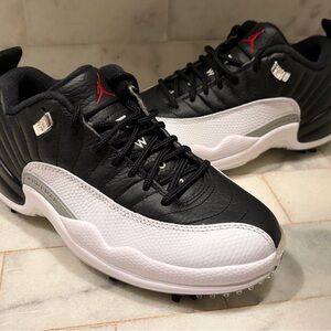 Nike Air Jordan 12 Low “Playoffs” Golf Spikes Sz. 4.5